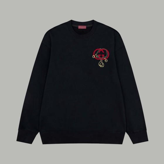 Gucci 2026 Year of the Horse Limited Edition Double G Lock Terry Cloth Long-Sleeve Sweatshirt